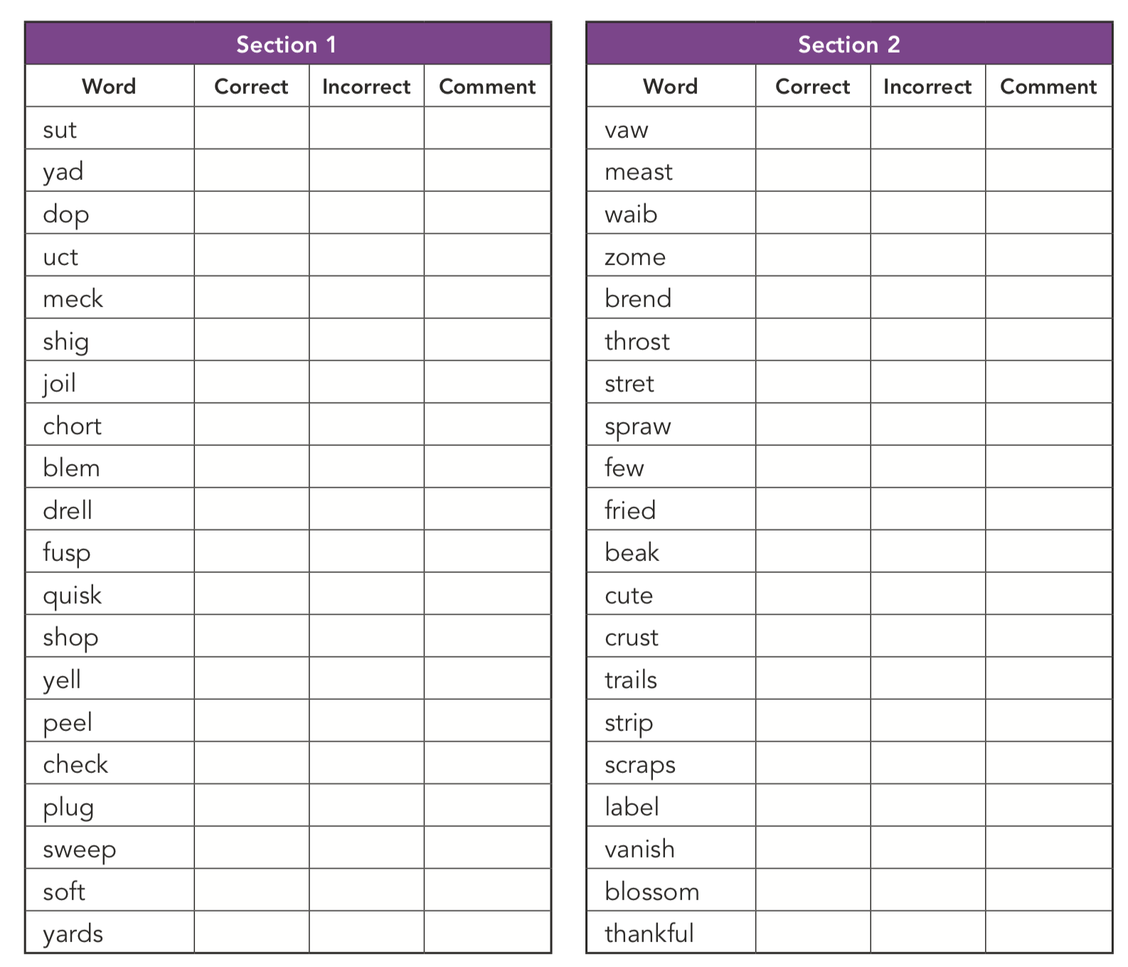 phonics screening checks